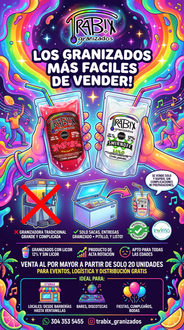 Poster promocional de Trabix Granizados