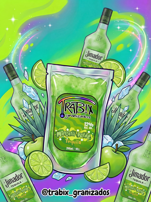 Granizado Manzana Verde Tequila